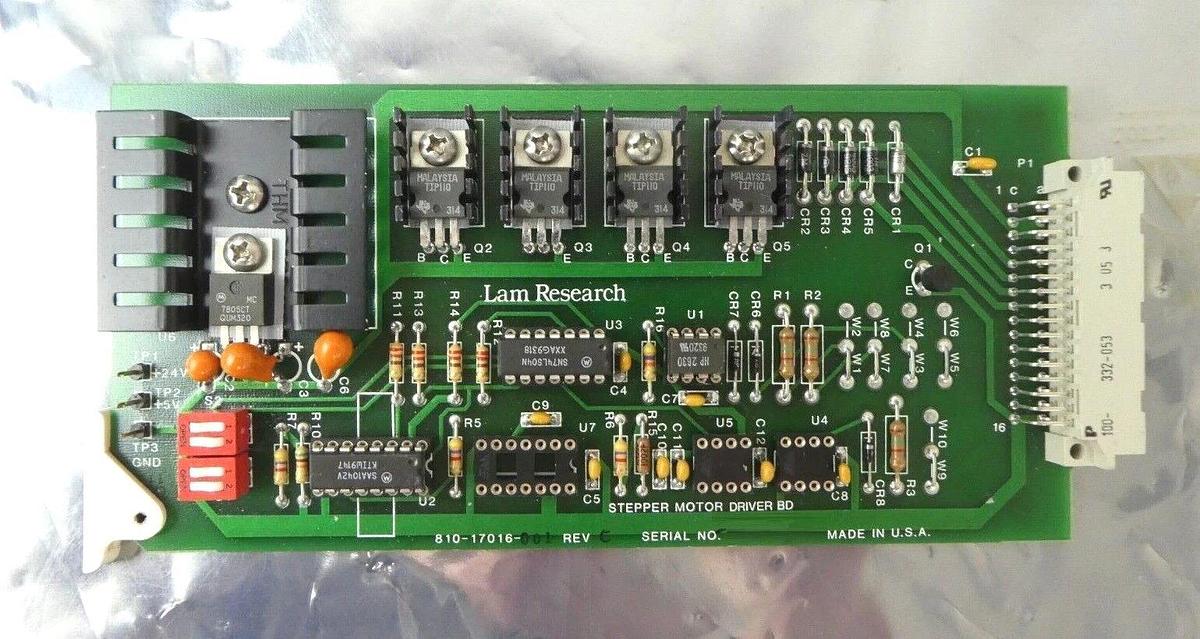 Used Lam Research 810-17016-001 Stepper Motor PCB Lot of 2 Rainbow 4420 Working