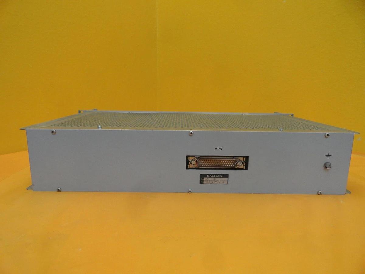 Used Balzers BG M59 250 Magnetron Control Unit MCU 120 MCU120 Used Working