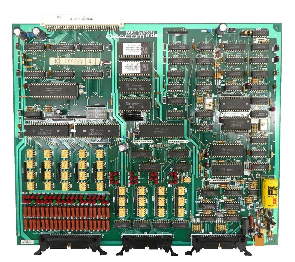 Used Osacom E1534E Elevator CPU PCB Board Assembly E1534E01 Working Surplus