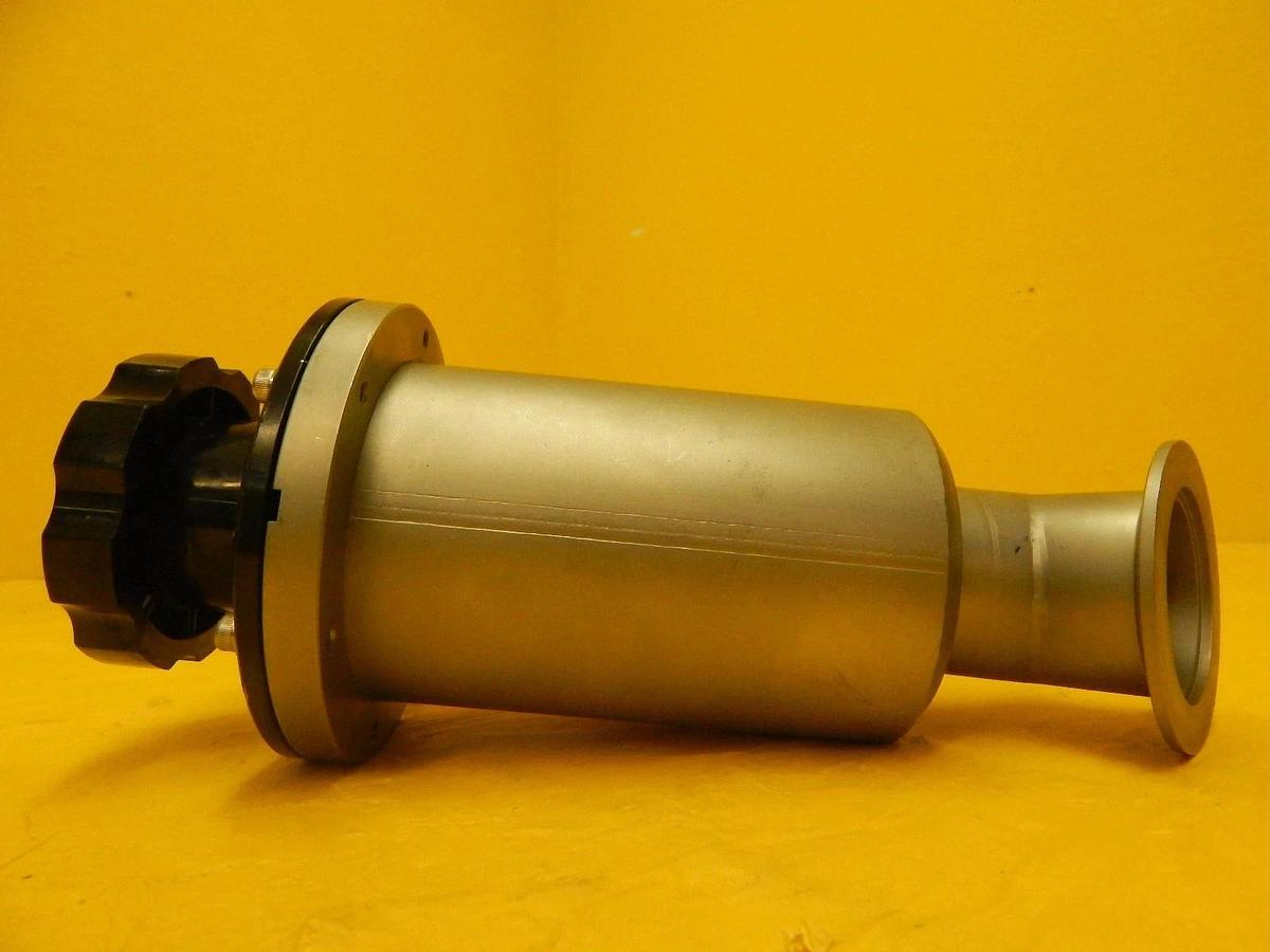 Used High Vacuum Research NW50 Manual Inline Valve Vacuum Shut-Off MKS Used Working