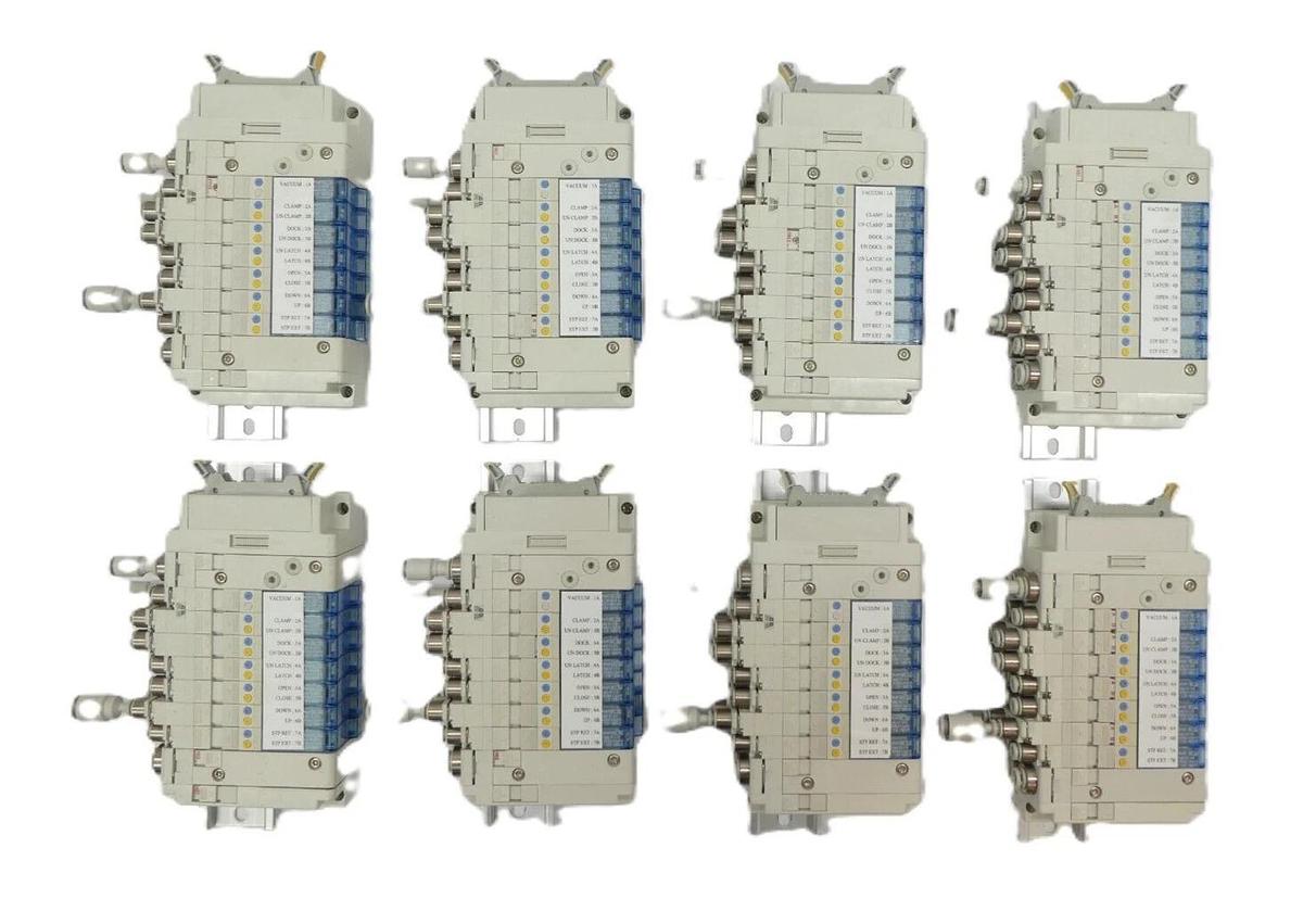 Used SMC PCW Type 7-Port Pneumatic Manifold Reseller Lot of 8 Working Surplus