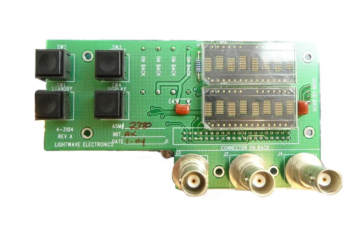 Used Lightwave Electronics 4-3104 Control PCB JDS Uniphase QB-PS-4919D Working Spare