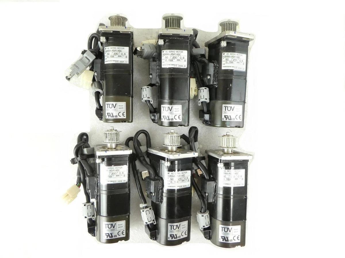 Used Yaskawa Electric SGMAH-A5A1A6C Reseller Lot of 6 Nikon NSR FX-601F Working Spare
