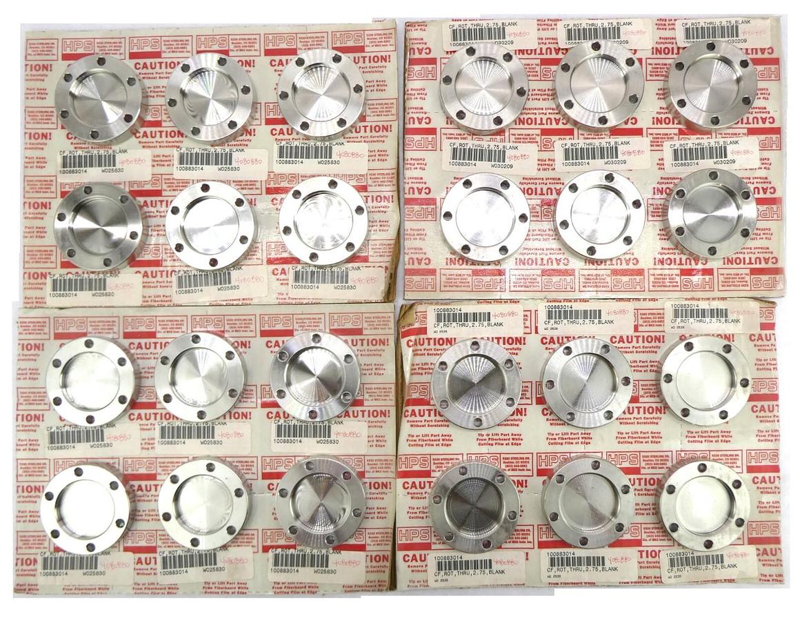 Used MKS Instruments 100883014 Conflat Blank flange CF 2.75 Reseller Lot of 24 New
