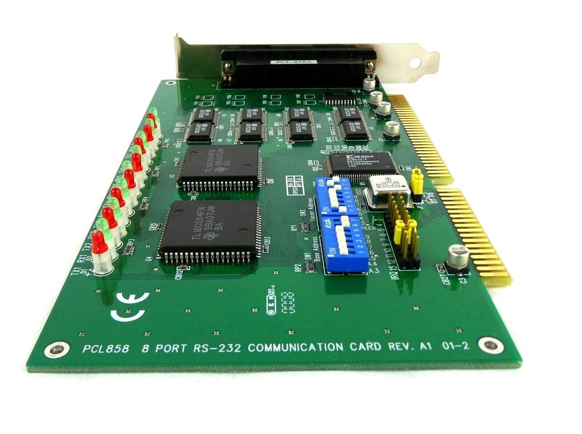 Used Advantech PCL-858A 8 Port RS-232 Communication PCB Card PCL858 Working Surplus