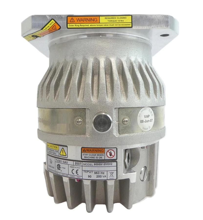 Used TV-301 NAV Navigator Varian 9698918M002 Turbomolecular Pump Turbo As-Is