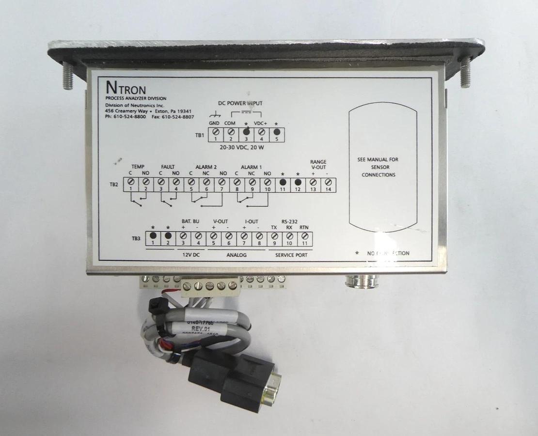 Used Neutronics 5124BE-N1-WO Oxygen Analyzer with Sensor AMAT 0190-30076 Working