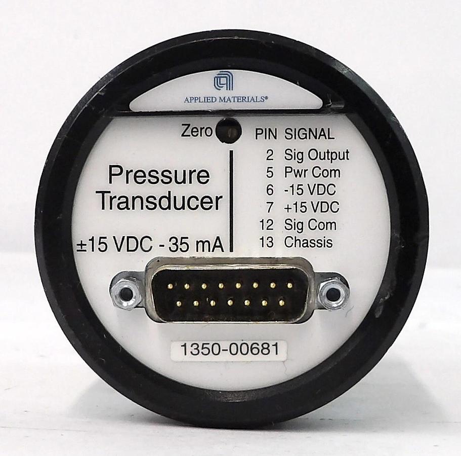 Used AMAT Applied Materials 1350-00681 Capacitance Manometer Baratron Working Surplus