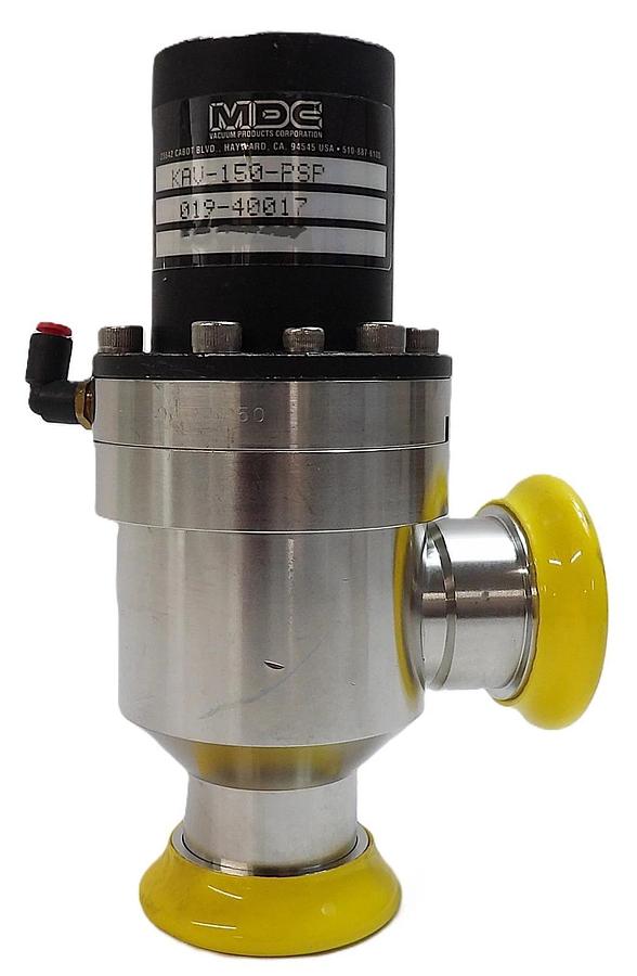 Used MDC Vacuum Products 019-40017 Pneumatic Angle Valve KAV-150-PSP Working