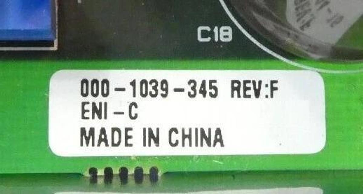 Used ENI Power Systems 000-1039-345 RF Generator PCB Rev. F 003-1039-345-1 Working