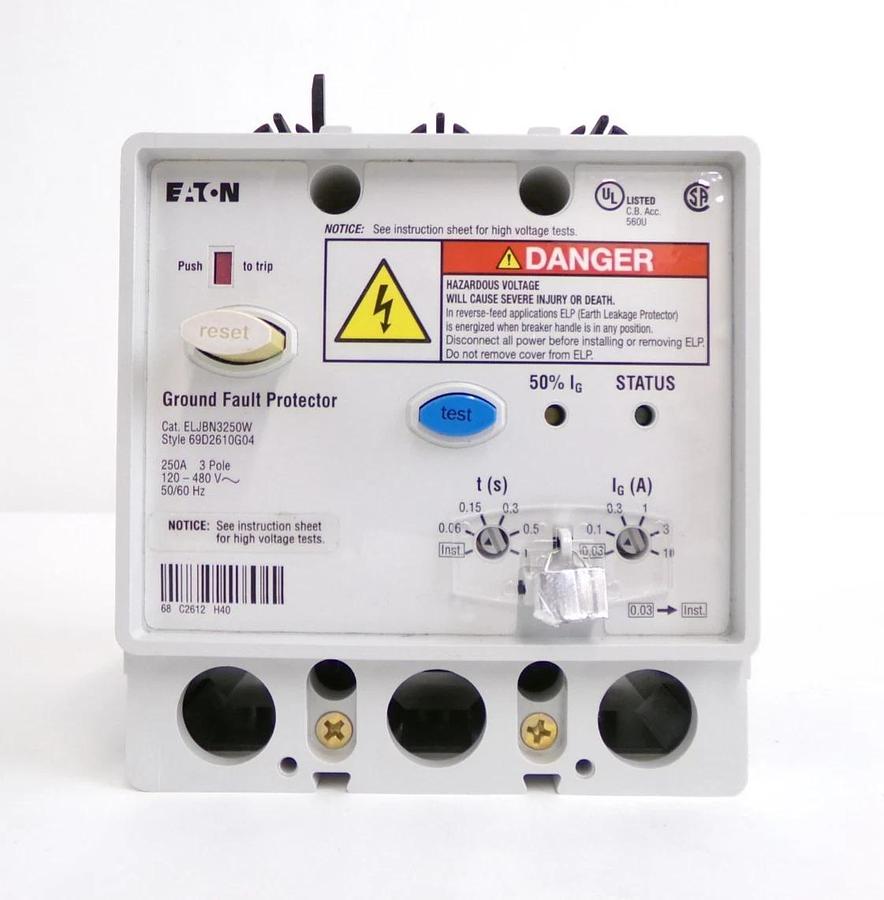 Eaton ELJBN3250W Ground Fault Protector Lot of 2 New