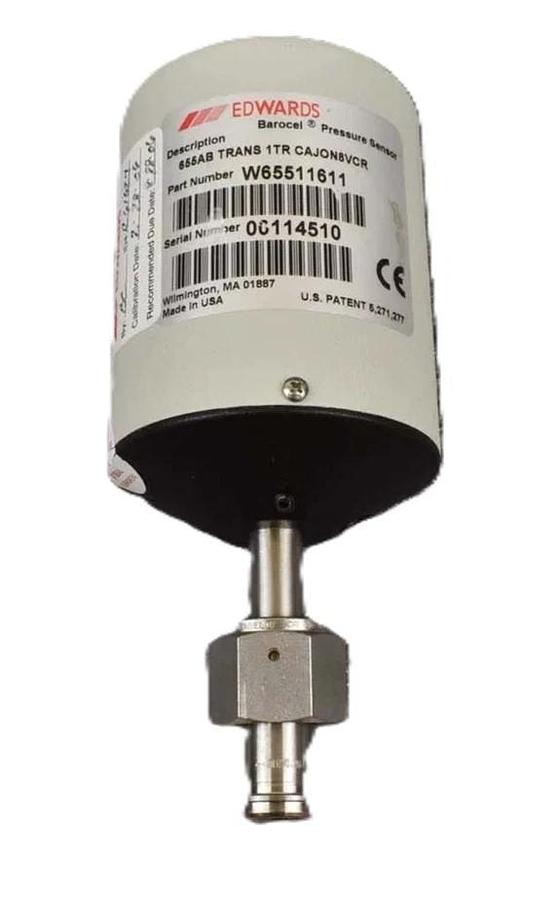 Used Edwards W65531611 Barocel Pressure Sensor 655AB 1 Torr Working Surplus