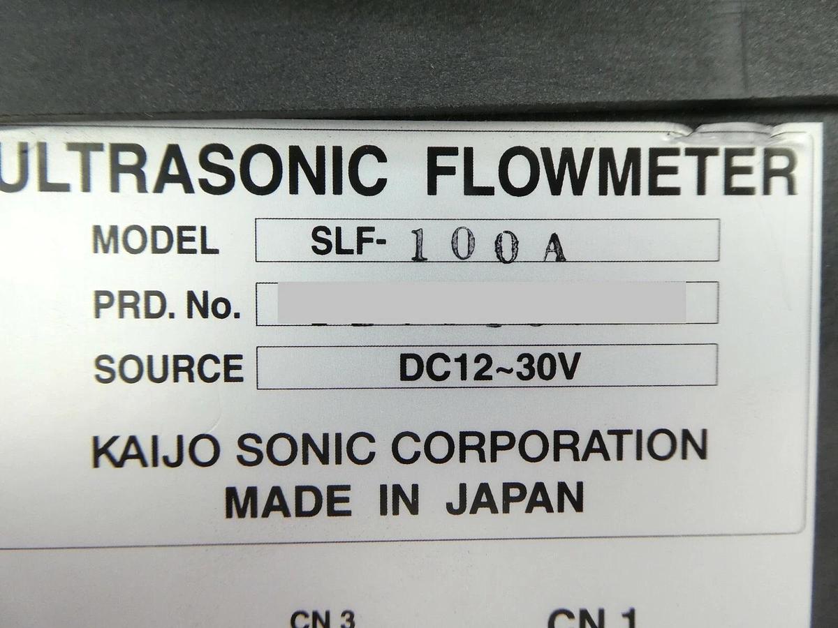 Used Kaijo Sonic SLF-100A SLF-100 Ultrasonic Flowmeter Reseller Lot of 2 Working