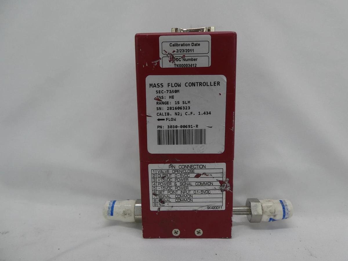Used STEC SEF-7350M Mass Flow Controller MFC N2 He Reseller Lot of 10 Working