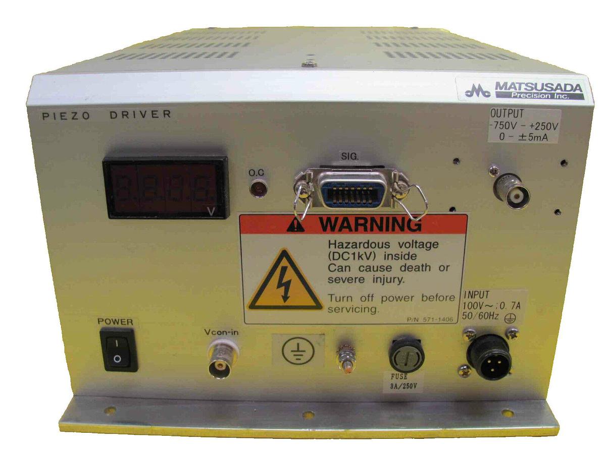 Used Matsusada Precision HJPZ-1B-HS-V2 High Voltage Power Supply Piezo Driver Working