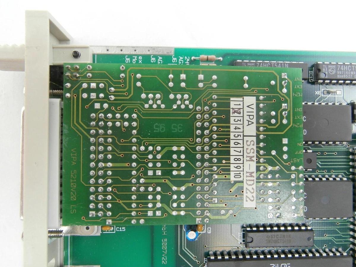 Used Siemens SSM-BG43V32 Communication PCB Card VIPA SSM-MD22 Balzers Unaxis Working