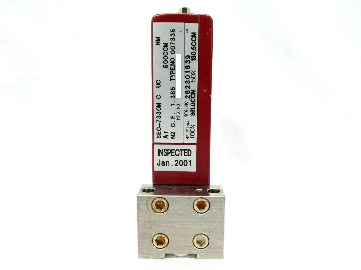 Used STEC SEC-7330M MFC Mass Flow Controller SEC-7330 500 CCM Ar Working Spare