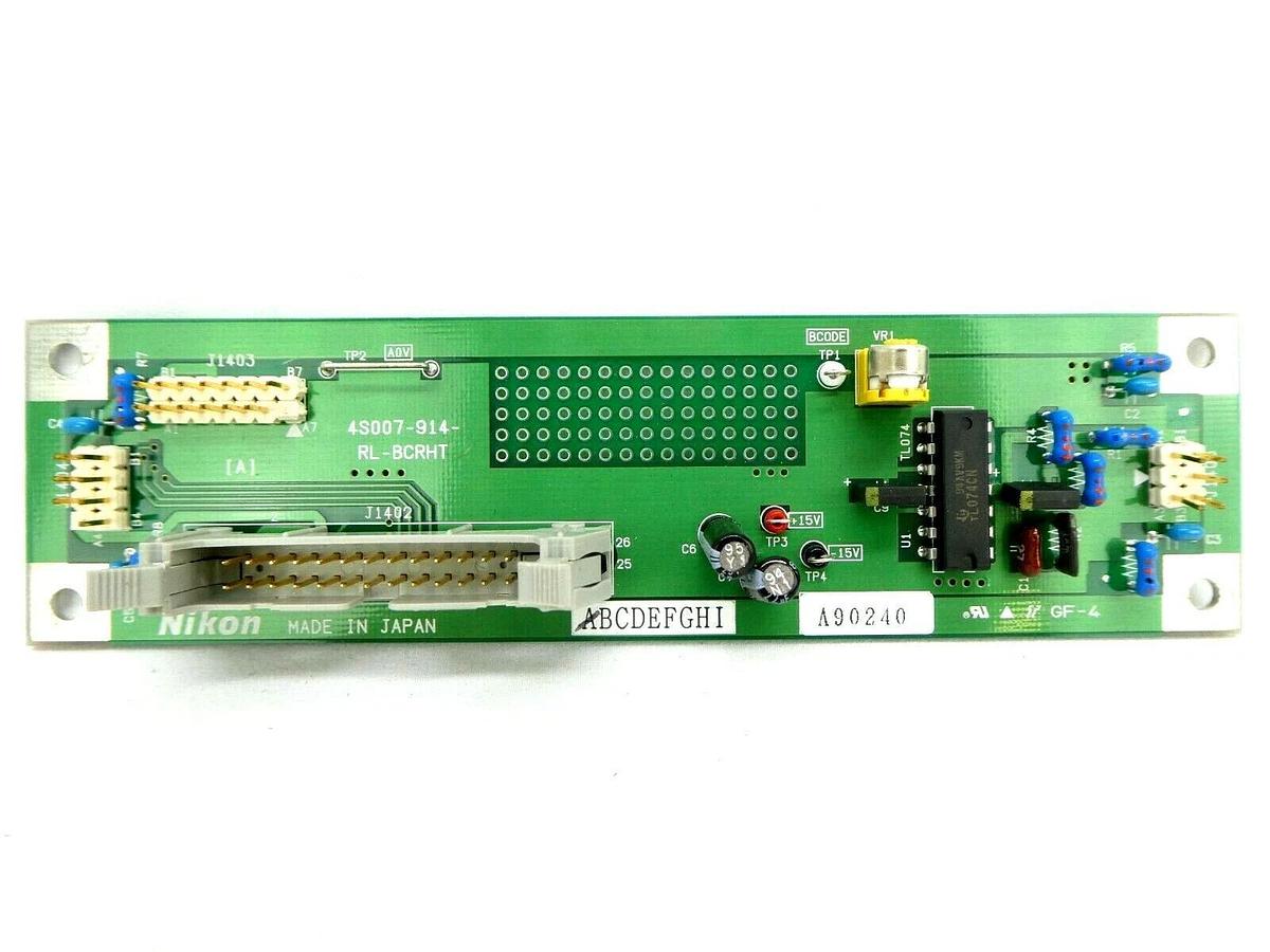 Used Nikon 4S007-914 RL-BCRHT Right Interface Board PCB Nikon NSR System Working