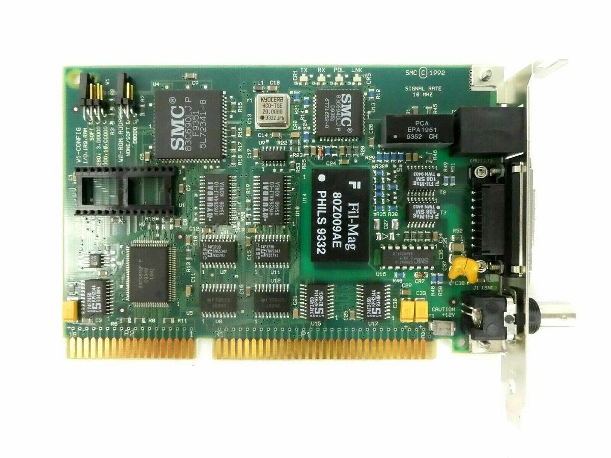 Used SMC 61-600406-003 Elite16 EtherCard PCB Card KLA Instruments 2132 Working