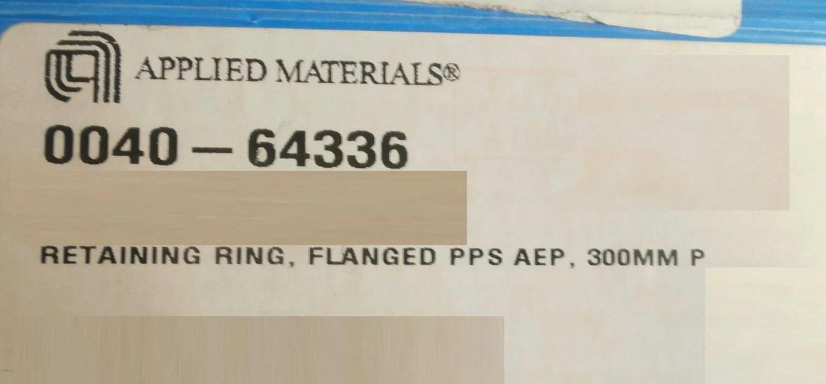 AMAT Applied Materials 0040-64336 300mm Flanged PPS AEP Retaining Ring New