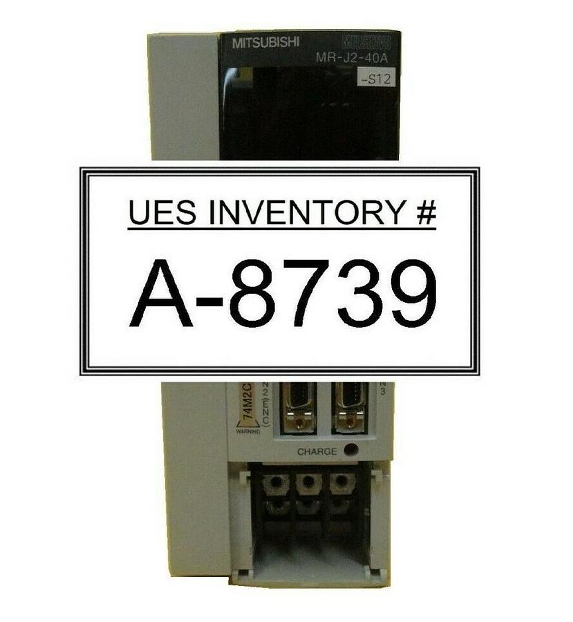 Used Mitsubishi Electric MR-J2-40A-S12 AC Servo Driver MELSERVO No Cover Working