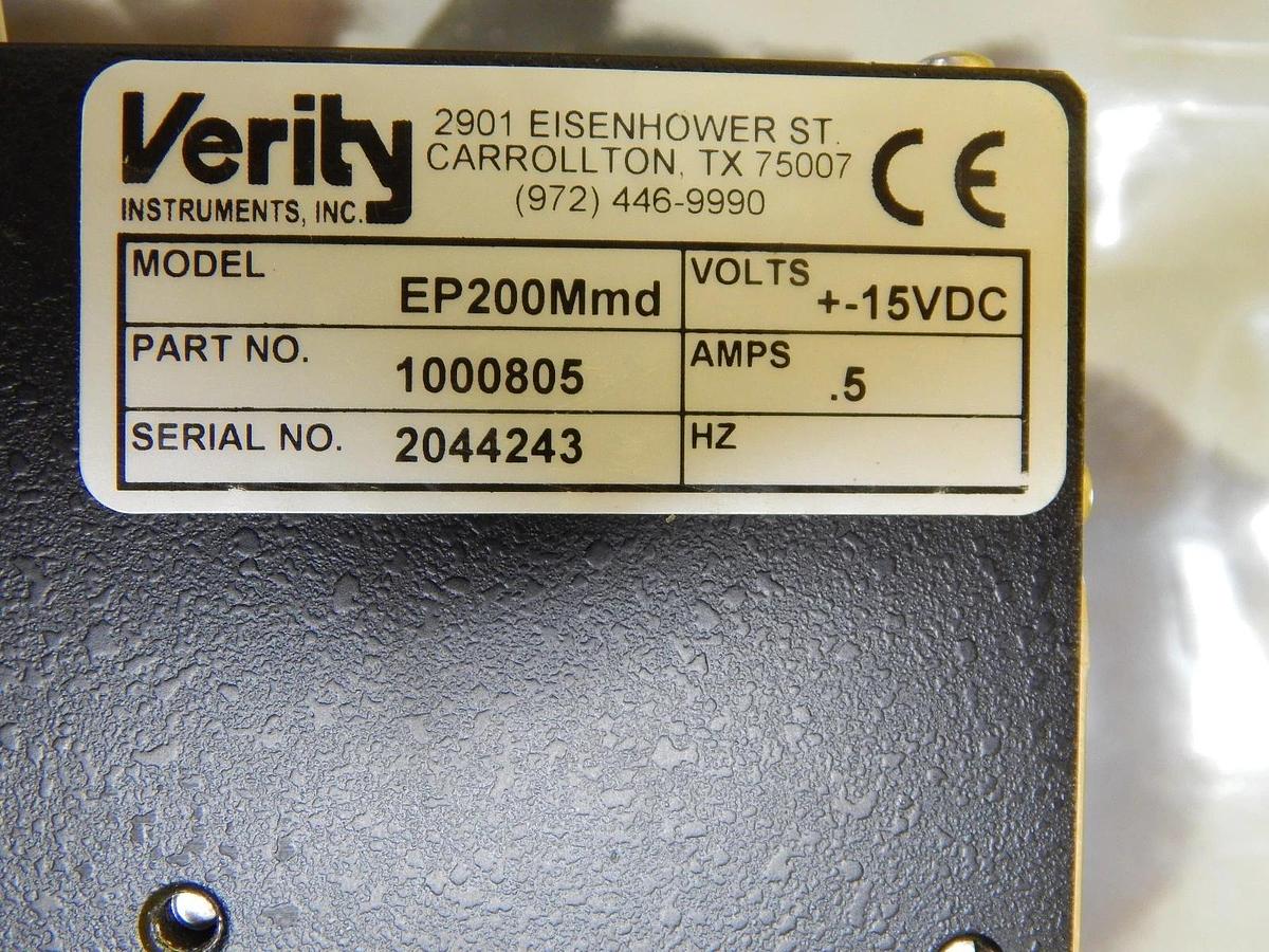 Used Verity Instruments 1000805 Monochromator Detector EP200Mmd 485211 Working