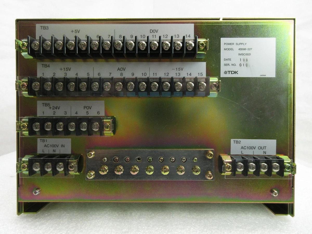 Used TDK (MSC002) Power Supply Nikon 4S598-227 NSR System Used Working