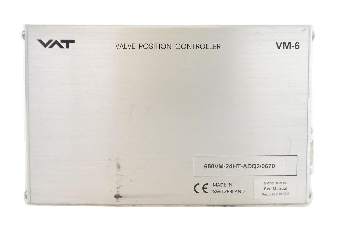 Used VAT 650VM-24HT-ADQ2 Vacuum Valve Position Controller VM-6 Working Surplus