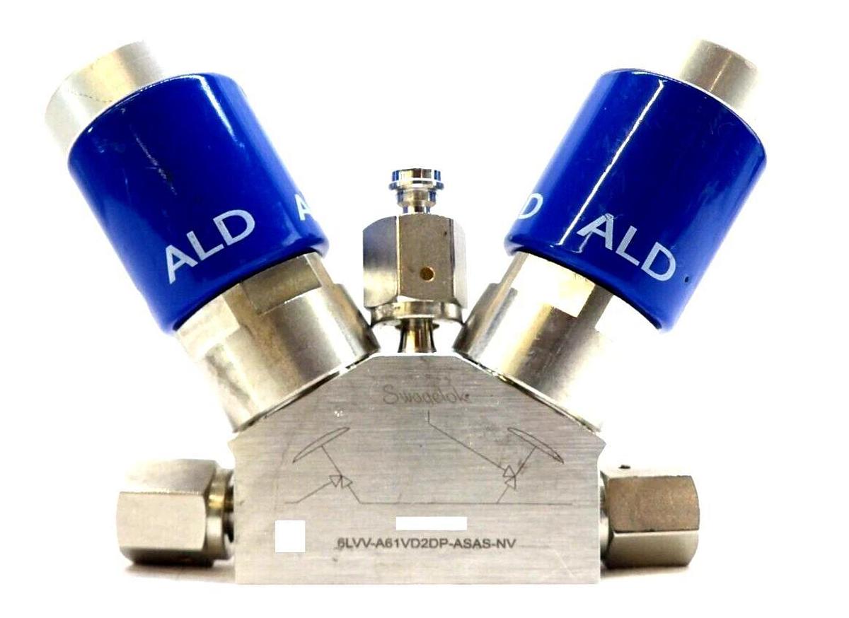 Used Swagelok 6LVV-A61VD2DP-ASAS-NV Diaphragm Valve ALD6 Lot of 2 Working Surplus