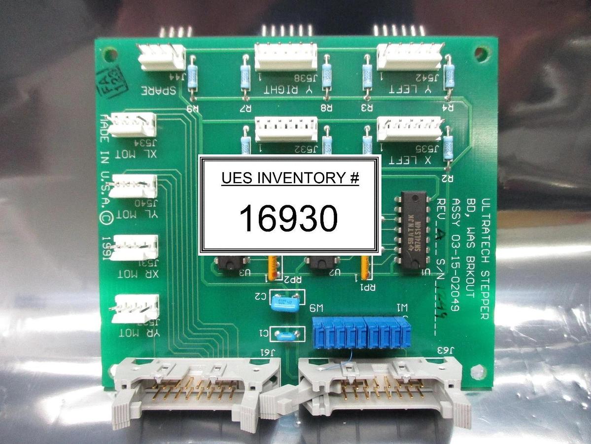 Used Ultratech Stepper 03-15-02049 WAS Breakout Board PCB 4700 Used Working