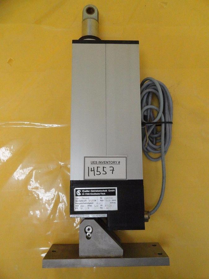 Used Pradler-Getriebetechnik 92090185 Linear Actuator Assembly Used Working