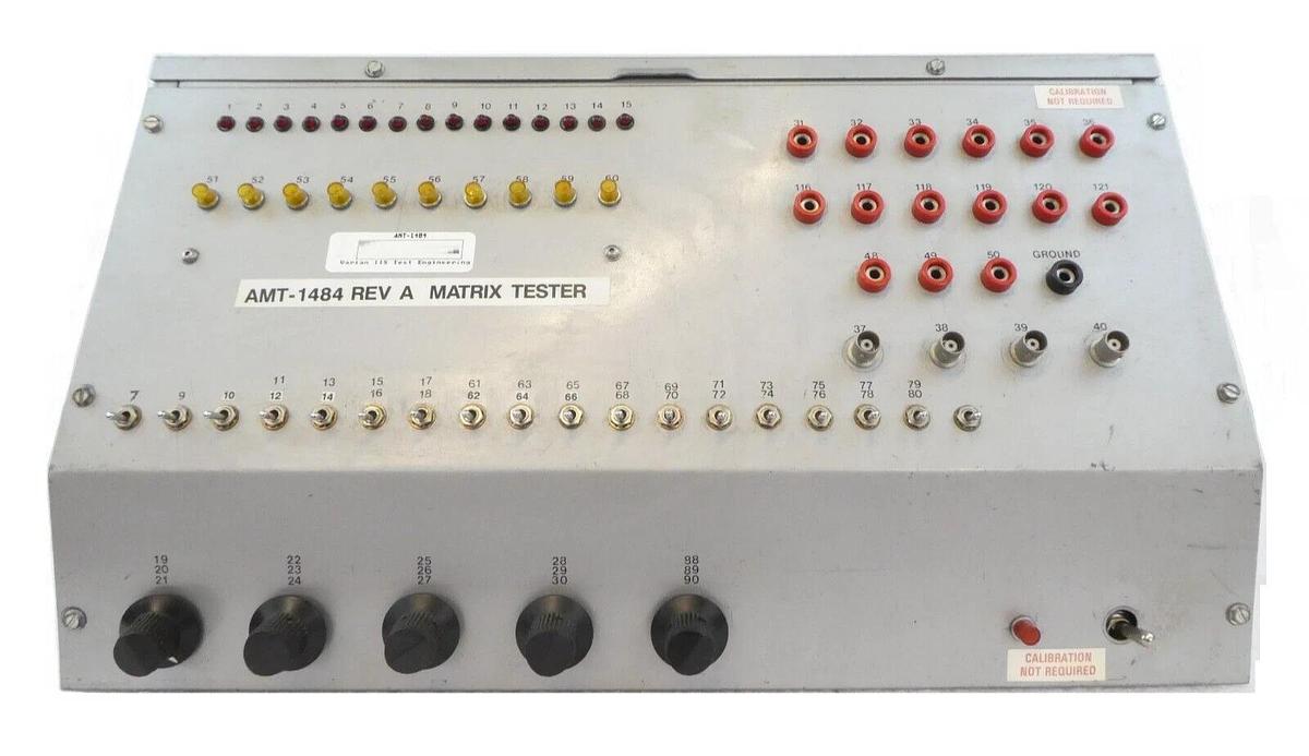 Used Varian Semiconductor Equipment AMT-1484 Matrix Tester IIS Untested Spare