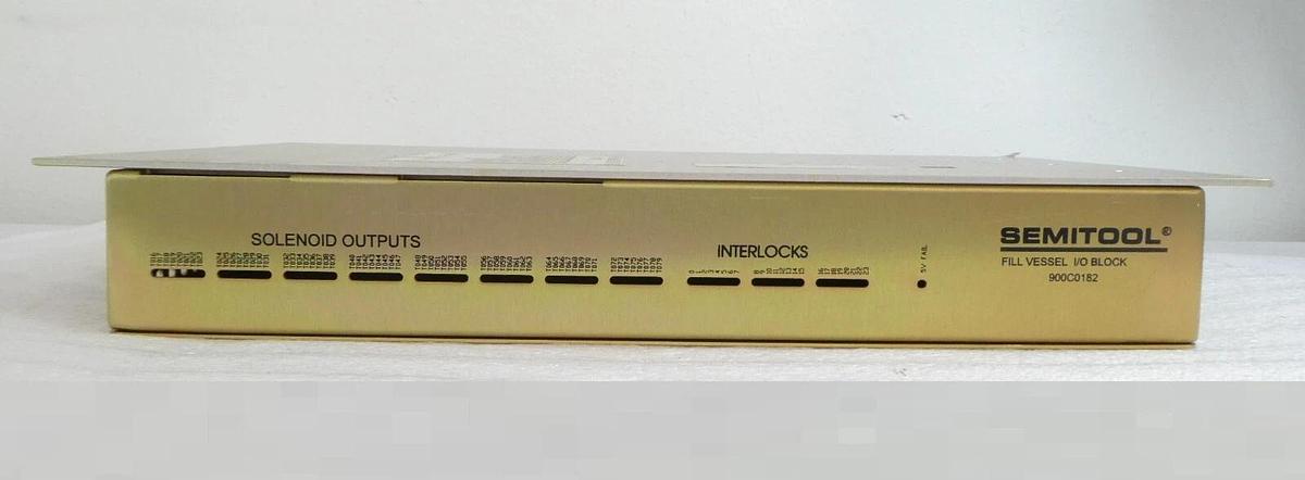 Used Semitool 900C0182 Fill Vessel I/O Block Chemical Delivery System Untested As-Is