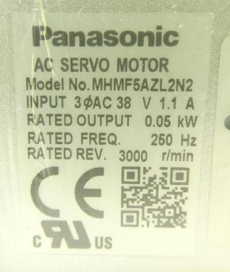 Panasonic MHMF5AZL2N2 AC Servo Motor TEL 2986-489376-12 Reseller Lot of 3 New