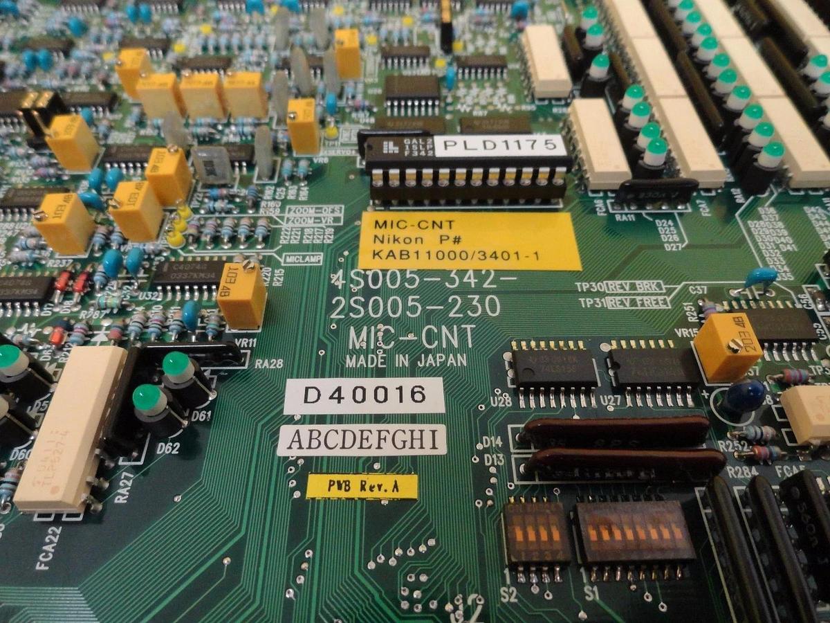 Used Nikon 4S005-342 Interface Board PCB KAB11000/3401-1 Nikon OPTISTATION 7 Used