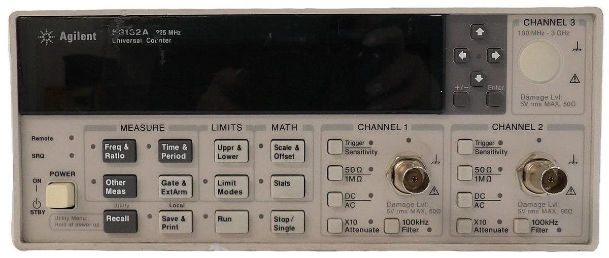 Used Agilent Technologies 53132A 225 MHz Universal Counter Spare Surplus