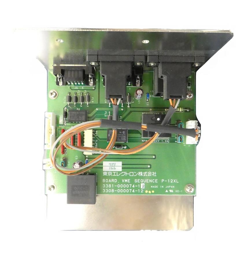 Used TEL Tokyo Electron 3381-000074-12 VME Sequence P-12XL PCB Assembly Working