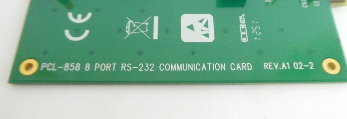 Used Advantech PCL-858B 8 Port RS 232 Communication PCB Card PCL-858 Working Surplus