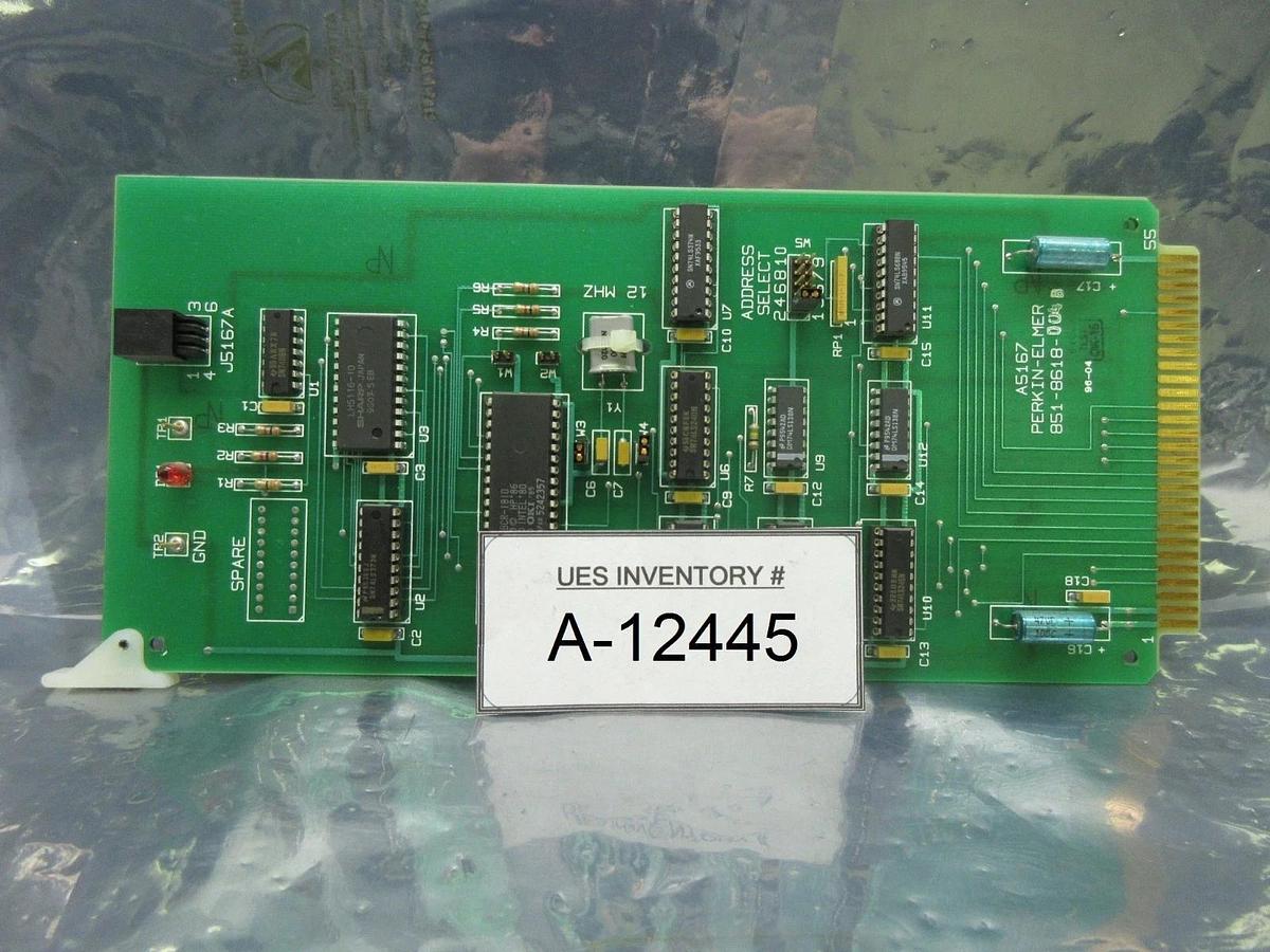 Used Perkin-Elmer 851-8618-004 Processor PCB Card A5167 Rev. B SVG ASML 90S Used