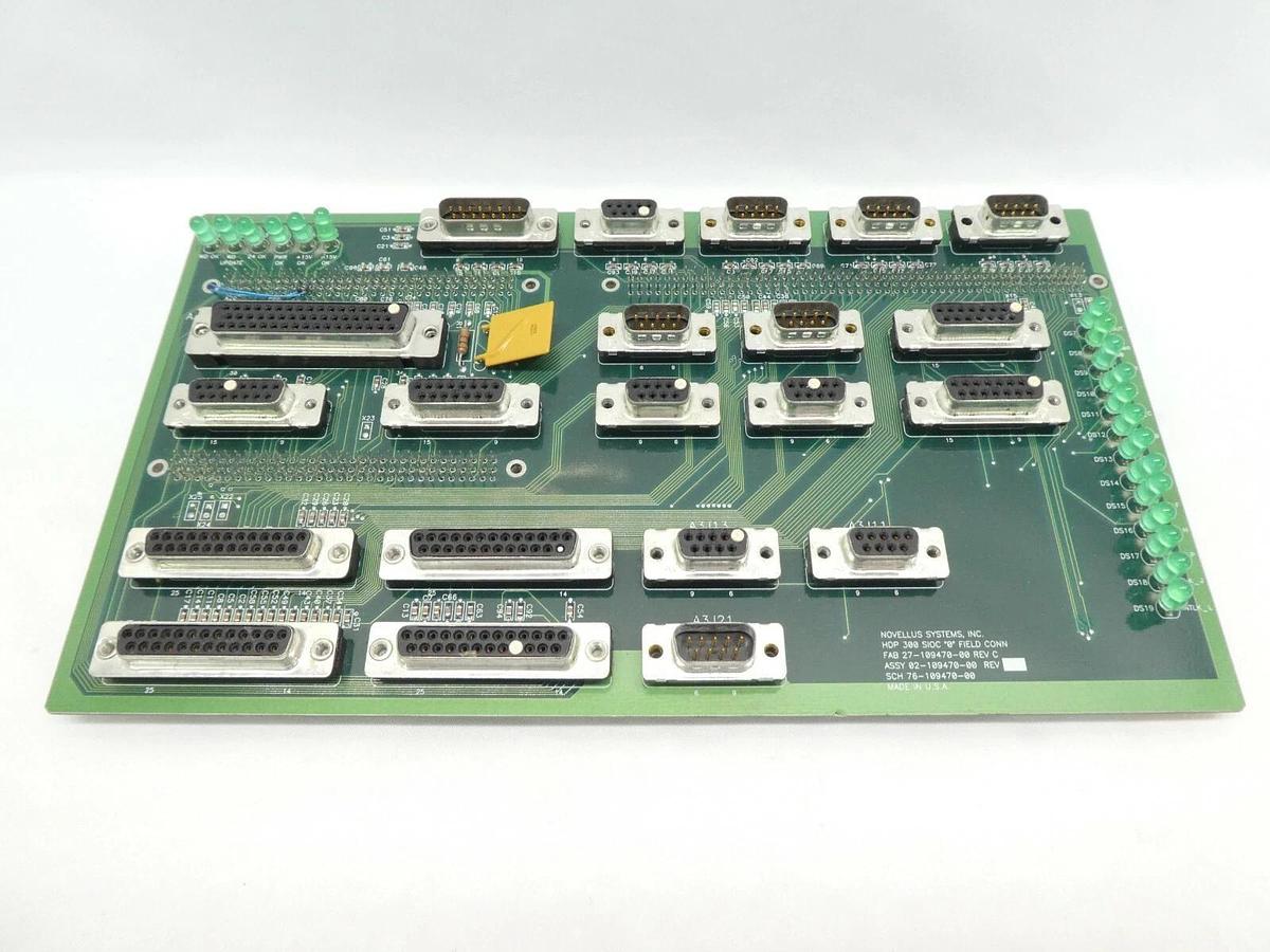 Novellus Systems 02-109470-00 Field Connector PCB HDP 300 SIOC '0' New Spare