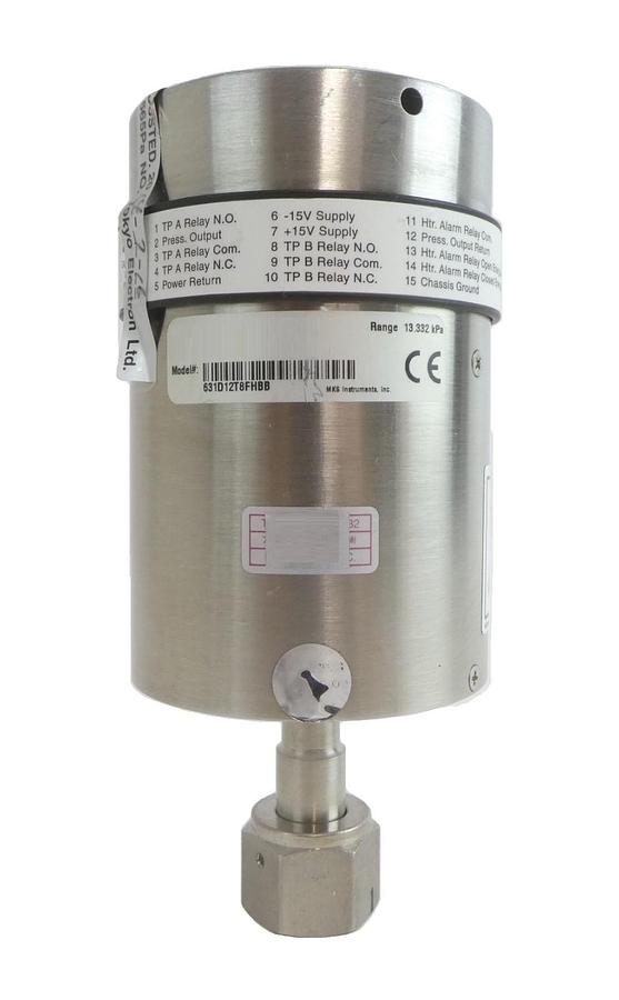 Used MKS Instruments 631D12T8FHBB Baratron Capacitance Manometer Type 631 Working