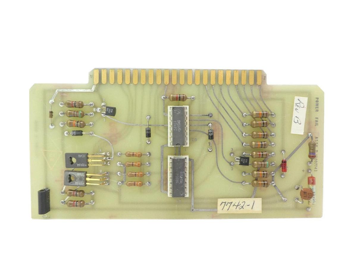 Used Varian Semiconductor VSEA 12007742 Power Fail PCB Card 7742-1 Rev. B Working