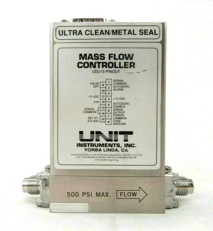 Used UNIT Instruments UFC-8160 Mass Flow Controller MFC 200 SCCM Ar Working Spare