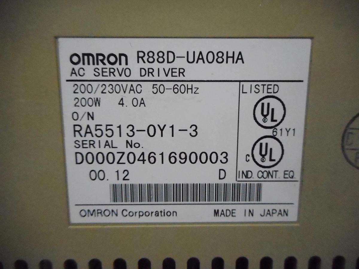 Used Omron R88D-UA08HA AC Servo Driver Used Working