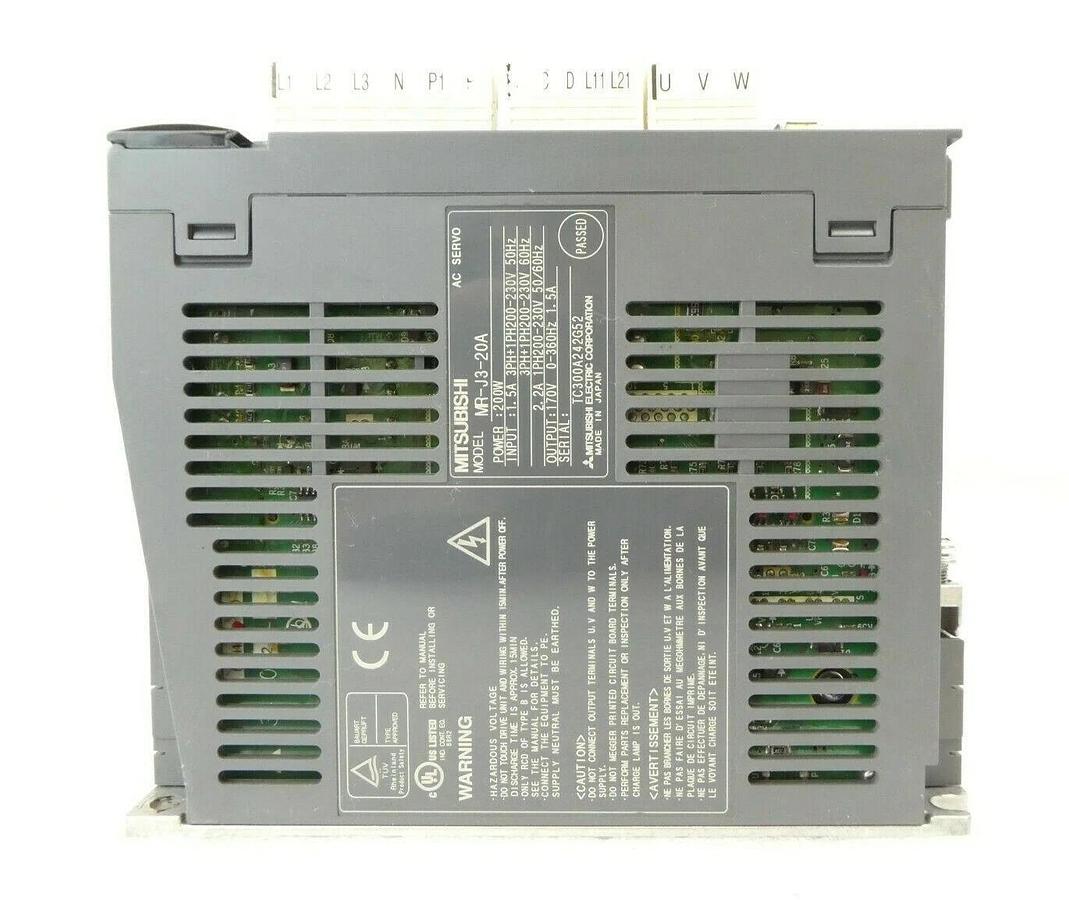 Used Mitsubishi Electric MR-J3-20A AC Servo Driver MELSERVO AMAT Working Surplus