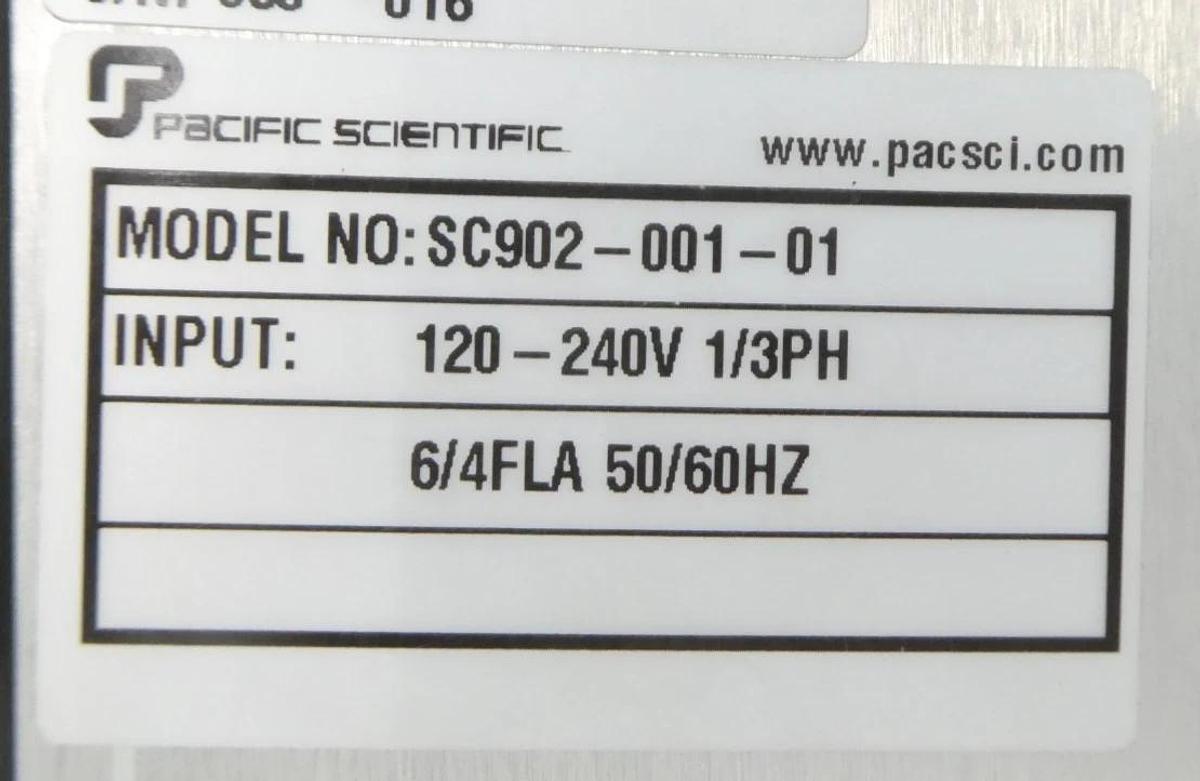 Used Pacific Scientific SC902-001-01 Servo Drive Amplifier SC902 Reseller Lot of 2