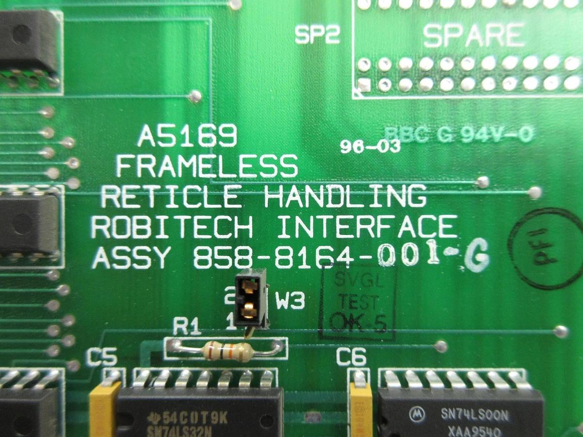 Used SVG Silicon Valley Group 858-8164-001 Interface PCB Card Rev. G 90S Used Working