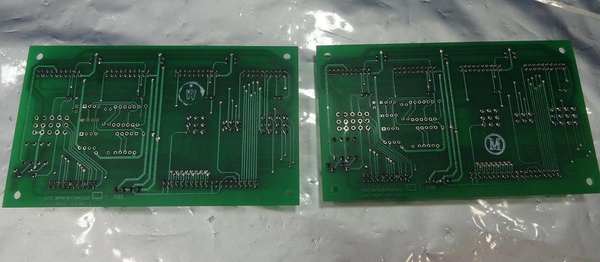 Used Gasonics 90-1036-01 MFC/MFM Interface PCB Revision C Lot of 2 Used Working