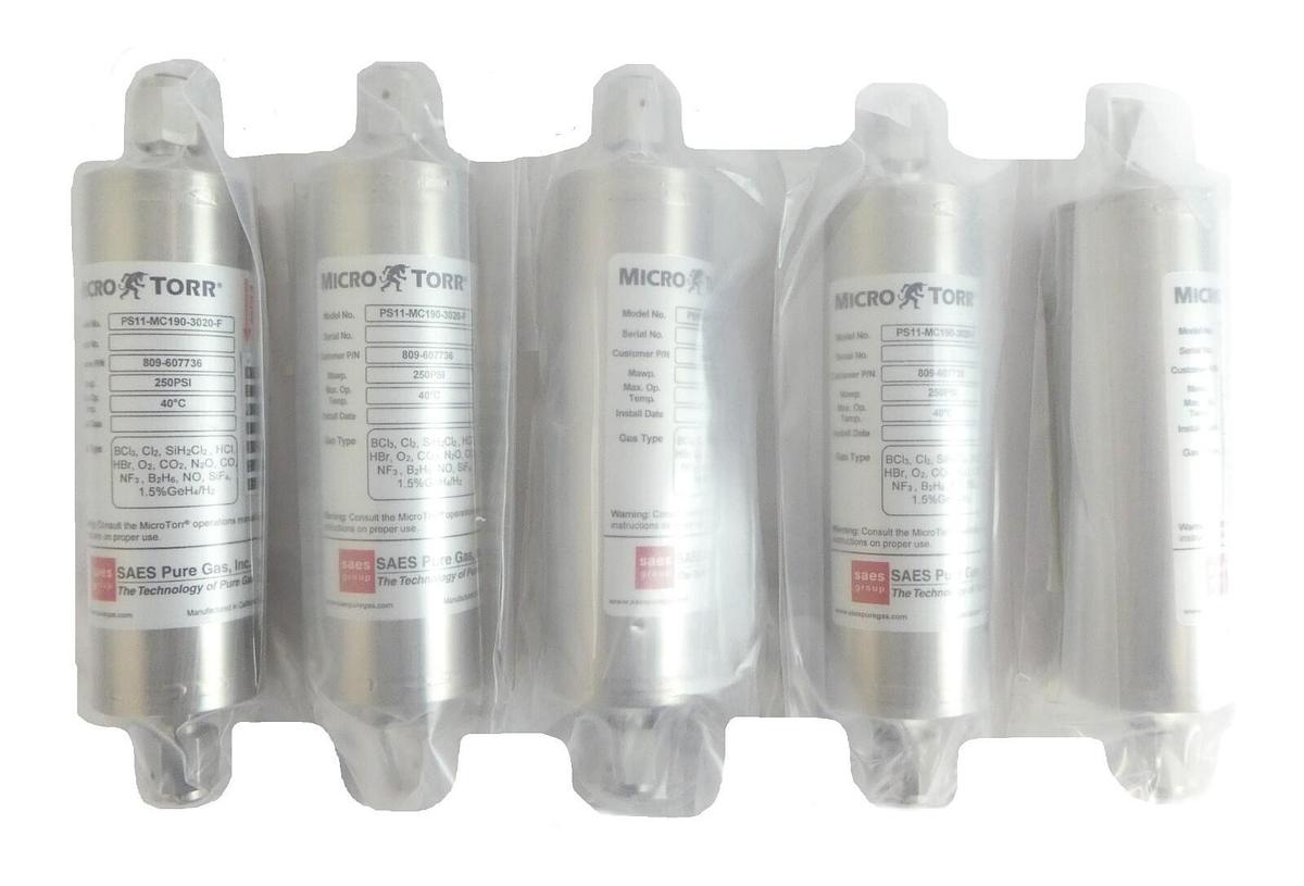 SAES Pure Gas PS11-MC190-3020-F Gas Purifier MicroTorr 809-607736 Lot of 5 New