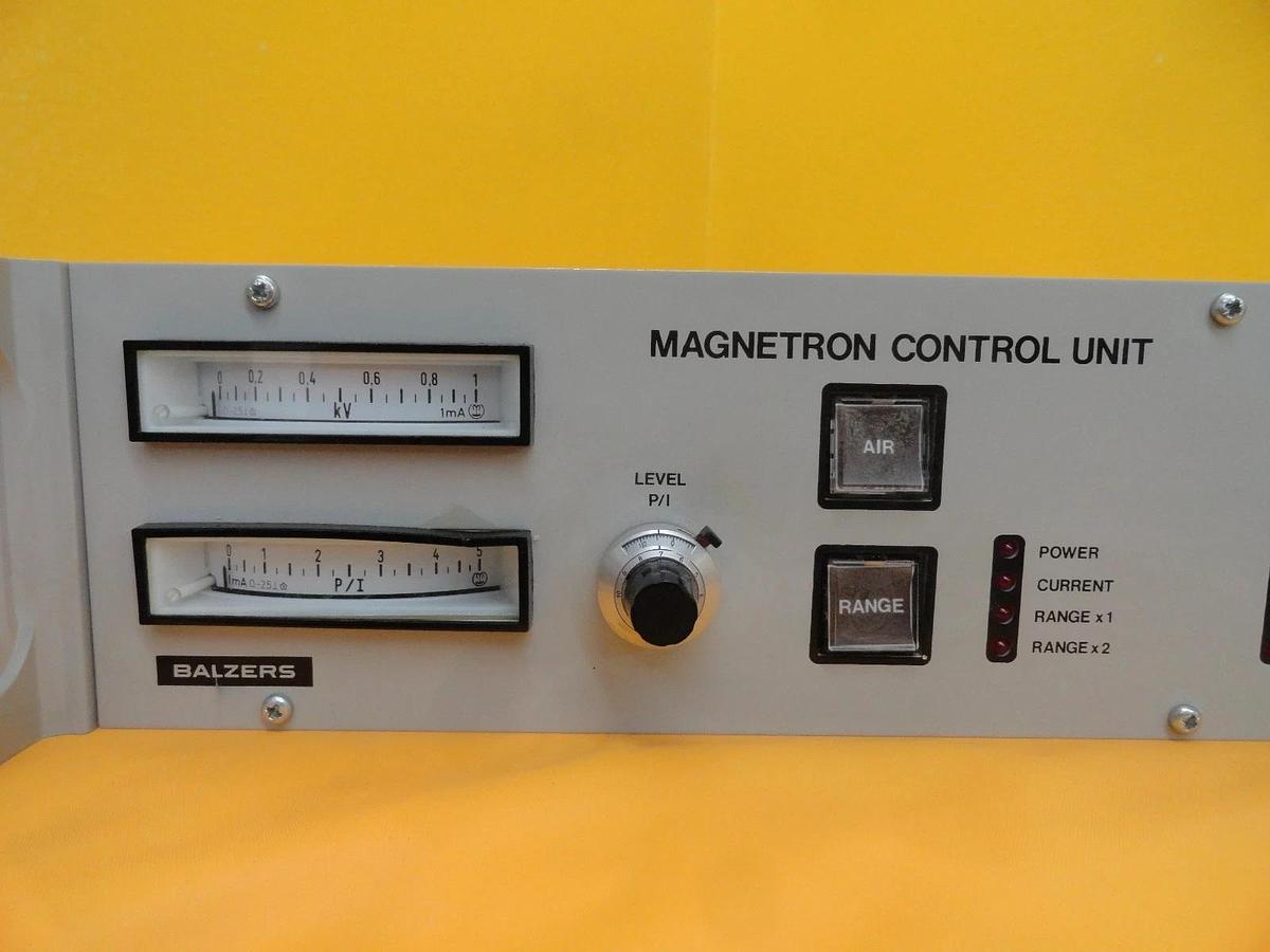 Used Balzers BG M58 750 Magnetron Control Unit MCU 105 MCU105 Used Working